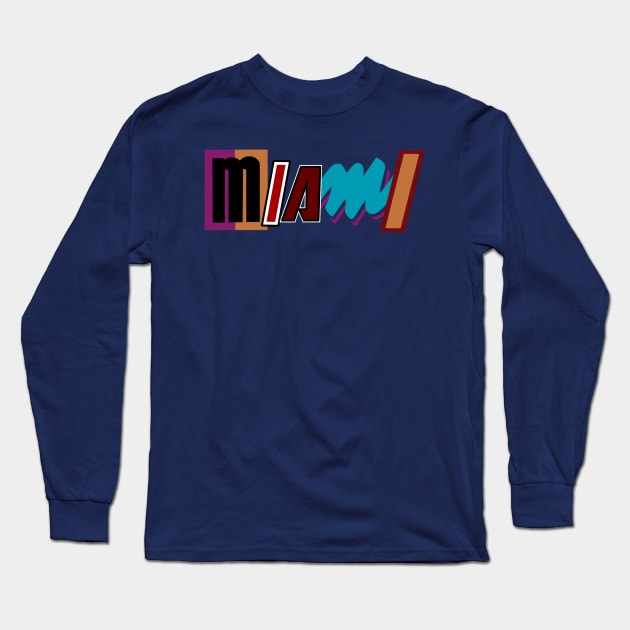 Miami New Logo Long Sleeve T-Shirt by Unfluid